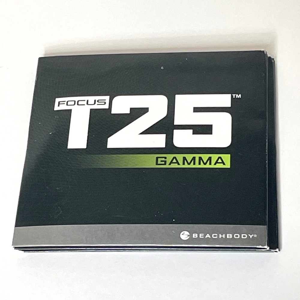 Focus T25 Gamma Beachbody 4 Disc DVD Workout Set Great Condition